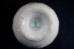 ROYAL CROWN DERBY- ROYAL AQUA FLORAL A1186-  OPEN SUGAR BOWL  .....   https://www.jaapiesfinechinastore.com