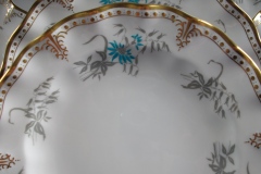 ROYAL CROWN DERBY- ROYAL AQUA FLORAL A1186- SALAD PLATE   .....https://www.jaapiesfinechinastore.com