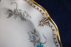 ROYAL CROWN DERBY- ROYAL AQUA FLORAL A1186- SALAD PLATE   .....http://jaapiesfinechinastore.com