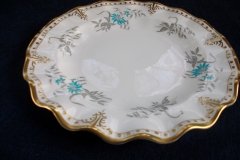 ROYAL CROWN DERBY- ROYAL AQUA FLORAL A1186- SALAD PLATE   .....http://jaapiesfinechinastore.com