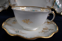 ROYAL CROWN DERBY- ROYAL NORMANDIE A1144- CUP & SAUCER.....https://www.jaapiesfinechinastore.com