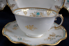 ROYAL CROWN DERBY- ROYAL NORMANDIE A1144- CUP & SAUCER.....https://www.jaapiesfinechinastore.com