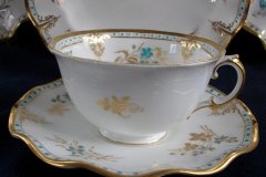 ROYAL CROWN DERBY- ROYAL NORMANDIE A1144- CUP & SAUCER.....http://jaapiesfinechinastore.com