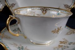 ROYAL CROWN DERBY- ROYAL NORMANDIE A1144- CUP & SAUCER.....http://jaapiesfinechinastore.com