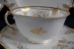 ROYAL CROWN DERBY- ROYAL NORMANDIE A1144- CUP & SAUCER.....http://jaapiesfinechinastore.com