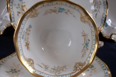 ROYAL CROWN DERBY- ROYAL NORMANDIE A1144- CUP & SAUCER.....http://jaapiesfinechinastore.com