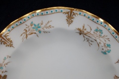 ROYAL CROWN DERBY- ROYAL NORMANDIE A1144- SALAD PLATES   .....https://www.jaapiesfinechinastore.com