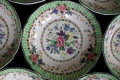ROYAL DOULTON THE VERNON GREEN-  BERRY BOWL    .....   http://jaapiesfinechinastore.com