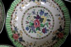 ROYAL DOULTON THE VERNON GREEN-  BERRY BOWL    .....   http://jaapiesfinechinastore.com