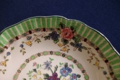 ROYAL DOULTON THE VERNON GREEN-  BERRY BOWL    .....   http://jaapiesfinechinastore.com