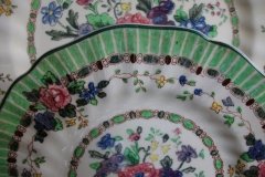 ROYAL DOULTON THE VERNON GREEN-   BREAD & BUTTER PLATES    .....   http://jaapiesfinechinastore.com