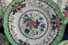 ROYAL DOULTON THE VERNON GREEN-   BREAD & BUTTER PLATES    .....   http://jaapiesfinechinastore.com