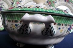 ROYAL DOULTON THE VERNON GREEN-  COVERED SERVING BOWL   .....   http://jaapiesfinechinastore.com