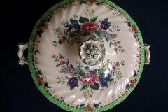 ROYAL DOULTON THE VERNON GREEN-  COVERED SERVING BOWL   .....   http://jaapiesfinechinastore.com