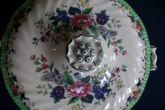 ROYAL DOULTON THE VERNON GREEN-  COVERED SERVING BOWL   .....   http://jaapiesfinechinastore.com