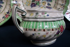 ROYAL DOULTON THE VERNON GREEN-  COVERED SUGAR BOWL   .....   https://www.jaapiesfinechinastore.com