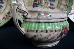 ROYAL DOULTON THE VERNON GREEN-  COVERED SUGAR BOWL   .....   http://jaapiesfinechinastore.com