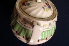 ROYAL DOULTON THE VERNON GREEN-  COVERED SUGAR BOWL   .....   http://jaapiesfinechinastore.com