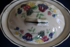 ROYAL DOULTON THE VERNON GREEN-  COVERED SUGAR BOWL   .....   http://jaapiesfinechinastore.com
