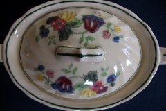 ROYAL DOULTON THE VERNON GREEN-  COVERED SUGAR BOWL   .....   http://jaapiesfinechinastore.com