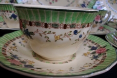 ROYAL DOULTON THE VERNON GREEN- CUP & SAUCER   .....   https://www.jaapiesfinechinastore.com