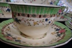 ROYAL DOULTON THE VERNON GREEN- CUP & SAUCER   .....   http://jaapiesfinechinastore.com
