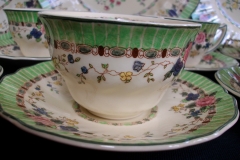 ROYAL DOULTON THE VERNON GREEN- CUP & SAUCER   .....   https://www.jaapiesfinechinastore.com