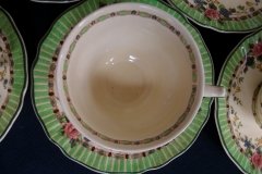 ROYAL DOULTON THE VERNON GREEN- CUP & SAUCER   .....   http://jaapiesfinechinastore.com