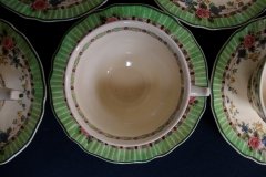 ROYAL DOULTON THE VERNON GREEN- CUP & SAUCER   .....   http://jaapiesfinechinastore.com