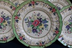 ROYAL DOULTON THE VERNON GREEN-  DINNER PLATES    .....   http://jaapiesfinechinastore.com