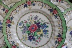 ROYAL DOULTON THE VERNON GREEN-  DINNER PLATES    .....   http://jaapiesfinechinastore.com