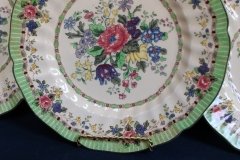 ROYAL DOULTON THE VERNON GREEN-  DINNER PLATES    .....   http://jaapiesfinechinastore.com