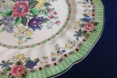 ROYAL DOULTON THE VERNON GREEN-  DINNER PLATES    .....   http://jaapiesfinechinastore.com