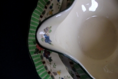 ROYAL DOULTON THE VERNON GREEN- GRAVY BOAT WITH ATTACHED UNDERPLATE    .....   https://www.jaapiesfinechinastore.com