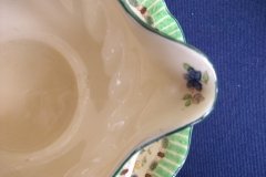ROYAL DOULTON THE VERNON GREEN- GRAVY BOAT WITH ATTACHED UNDERPLATE    .....   http://jaapiesfinechinastore.com