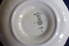 ROYAL DOULTON THE VERNON GREEN- GRAVY BOAT WITH ATTACHED UNDERPLATE    .....   http://jaapiesfinechinastore.com