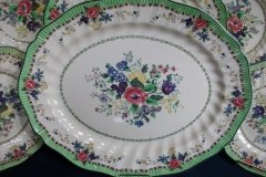 ROYAL DOULTON THE VERNON GREEN-  SERVING PLATTER  17  3/8"    .....   http://jaapiesfinechinastore.com