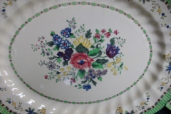 ROYAL DOULTON THE VERNON GREEN-  SERVING PLATTER  17  3/8"    .....   https://www.jaapiesfinechinastore.com