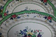 ROYAL DOULTON THE VERNON GREEN-  SERVING PLATTER  17  3/8"    .....   http://jaapiesfinechinastore.com