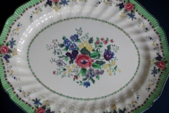 ROYAL DOULTON THE VERNON GREEN-  SERVING PLATTER  17  3/8"    .....   https://www.jaapiesfinechinastore.com