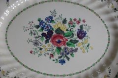 ROYAL DOULTON THE VERNON GREEN-  SERVING PLATTER  17  3/8"    .....   http://jaapiesfinechinastore.com