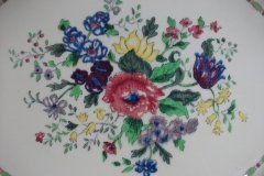 ROYAL DOULTON THE VERNON GREEN-  SERVING PLATTER  17  3/8"    .....   http://jaapiesfinechinastore.com
