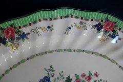 ROYAL DOULTON THE VERNON GREEN-  SERVING PLATTER  17  3/8"    .....   http://jaapiesfinechinastore.com