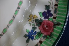 ROYAL DOULTON THE VERNON GREEN-  SERVING PLATTER  17  3/8"    .....   http://jaapiesfinechinastore.com