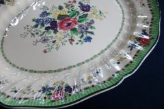 ROYAL DOULTON THE VERNON GREEN-  SERVING PLATTER  17  3/8"    .....   http://jaapiesfinechinastore.com