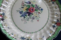 ROYAL DOULTON THE VERNON GREEN-  SERVING PLATTER  17  3/8"    .....   http://jaapiesfinechinastore.com