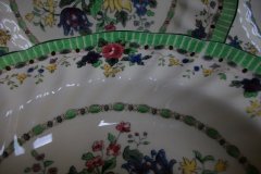 ROYAL DOULTON THE VERNON GREEN-  RIM SOUP BOWL 9  3/4"    .....   http://jaapiesfinechinastore.com