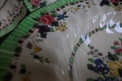 ROYAL DOULTON THE VERNON GREEN-  RIM SOUP BOWL 9  3/4"    .....   http://jaapiesfinechinastore.com