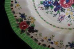 ROYAL DOULTON THE VERNON GREEN-  RIM SOUP BOWL 9  3/4"    .....   http://jaapiesfinechinastore.com