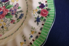 ROYAL DOULTON THE VERNON GREEN-  RIM SOUP BOWL 9  3/4"    .....   https://www.jaapiesfinechinastore.com